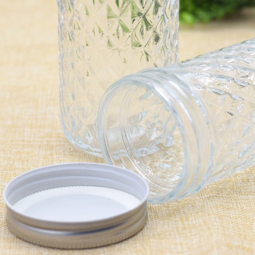 Sealed Diamond Jam Glass Jar Food Beverage Glass Jars