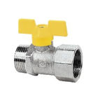 Nickel Plated Brass Gas Ball Valve(Male x Female)