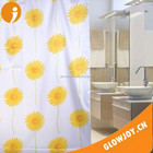 PVC colorful bathroom shower curtain ,plastic rings for curtains