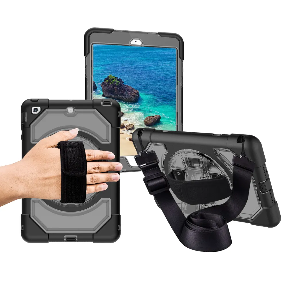 New Design OEM Factory Hybrid Shockproof Tablet Case For iPad mini 1 2 3 case with shoulder strap