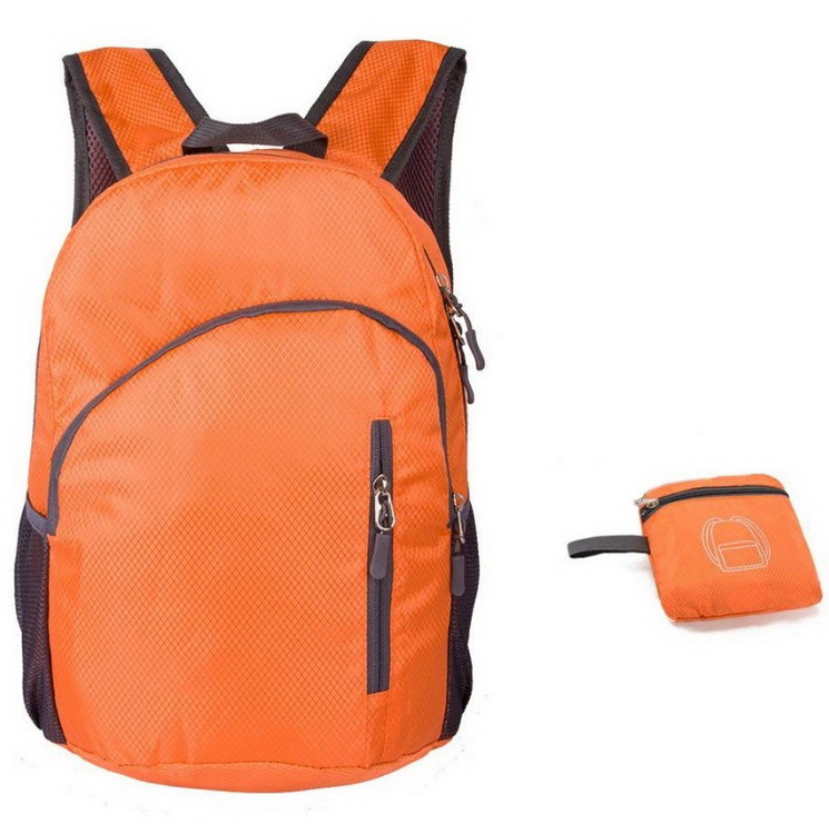 Sac à dos de vélo pliable pliable de camping ultra-léger promotionnel en plein air