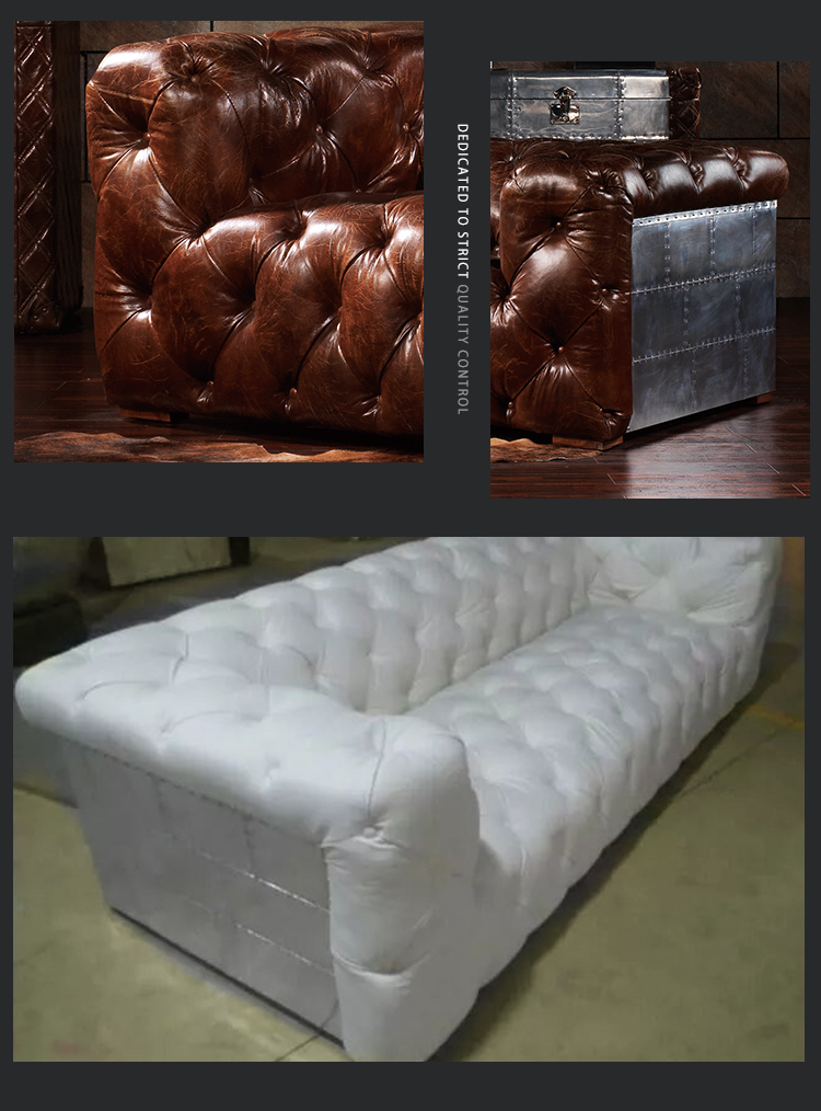 China Best classic chesterfield sofa classic corner combination commercial grade lounge