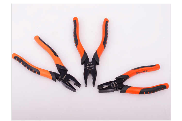 Asaki 8" High leverage with crimping function and uses American type pliers Combination pliers