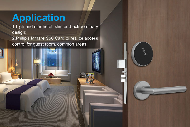 High security electronic split hotel  lock