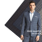 Plaid Super 120 Worsted Suit Merino 100% Wool Fabric