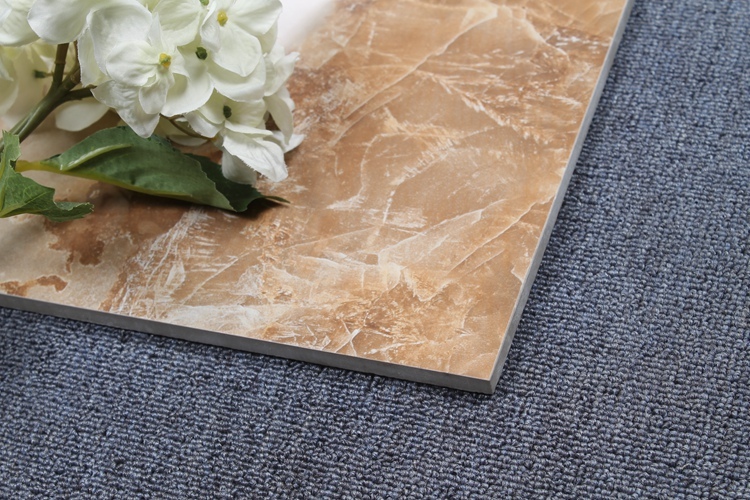 China Foshan Non-Slip Living Room Glazed Marble Texture Porcelain Floor Tiles Sri Lanka Tiles Prices
