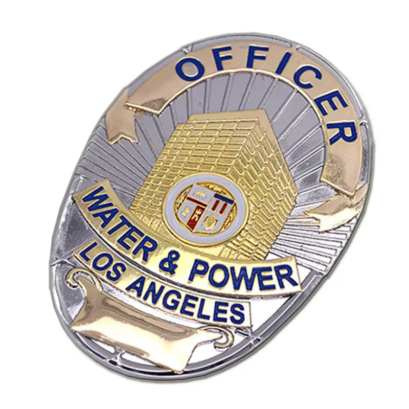 High Quality Custom Big metal badge Brooch Military Metal Badge with safety pin Badge