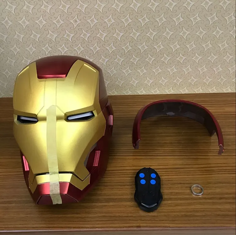 Metal Version CATTOYS 1/1 Colorized All Metal Made IronMan MK42 Helmet Collection Cosplay TOY
