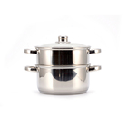 High quality stainless steel food steamer cookware set for kitchen