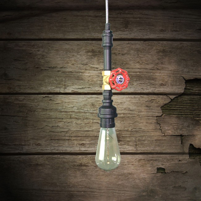 China Supplier Industrial Steel Water Pipe Pendant Lighting Vintage India Steampunk Hanging Lamp NS-125346
