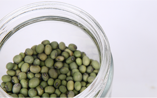 Round glass food container with Acrylic lid