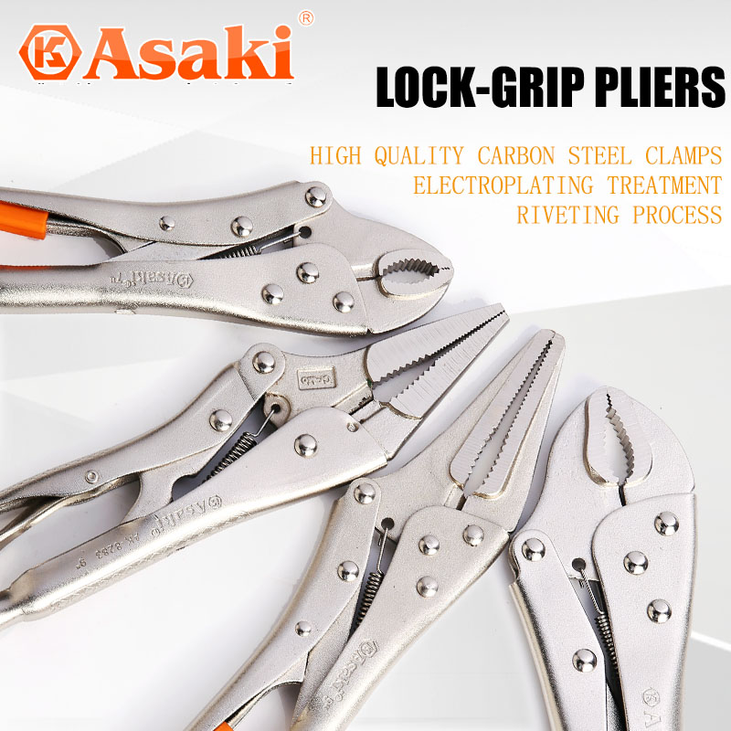 AK-8280 High quality Curved Jaw Vise Grip Pliers
