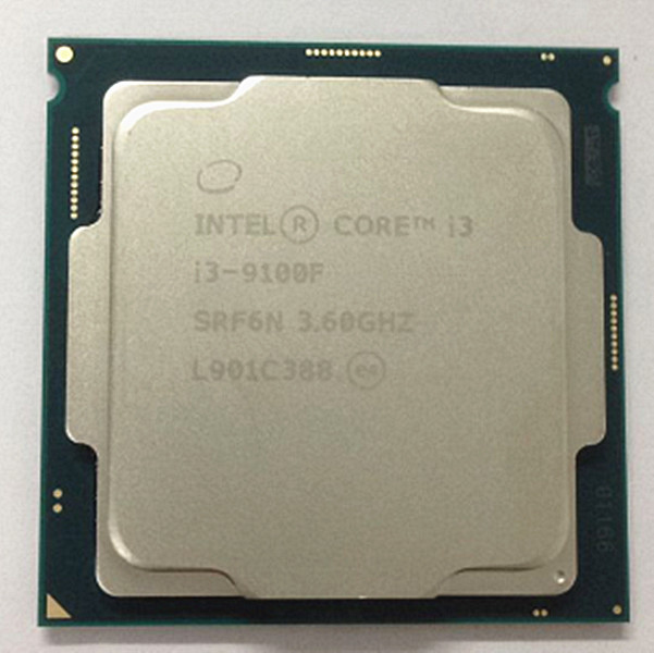 英特尔酷睿 i3-9100f 处理器 cpu srf6n 4 core 4 线程 3.