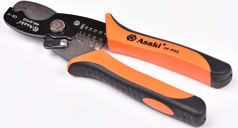 Asaki Multipurpose Pliers Cable Cutter Wire Stripper Pliers tools