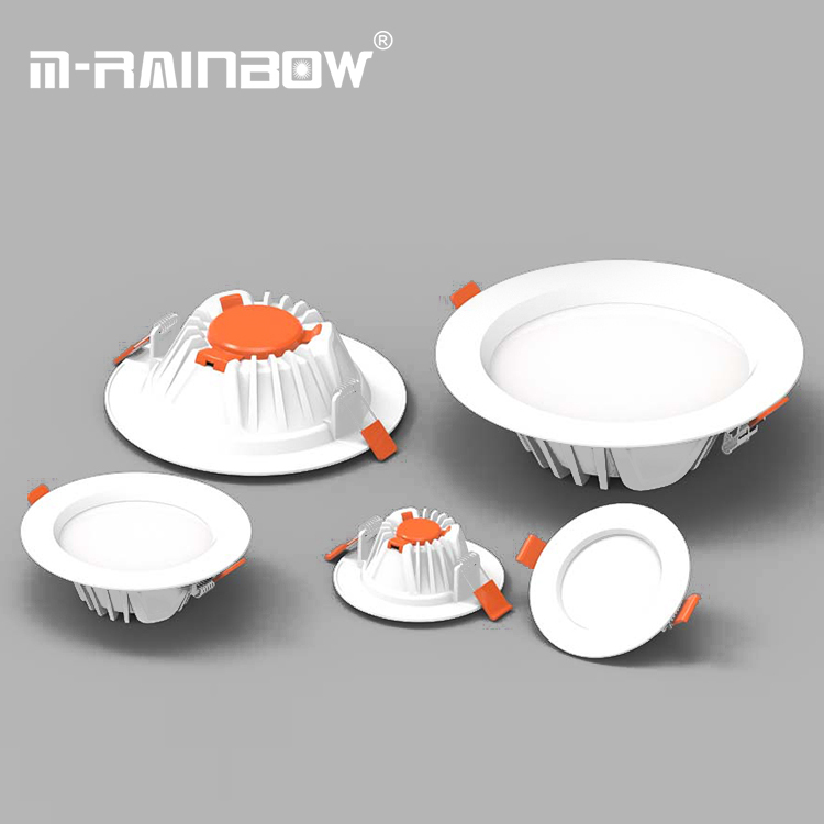 New Smd Saa 12 Watt White Frame 120 Degree Beam Angle Ip44 Ultra Slim Led Downlight recessed LED downlight
