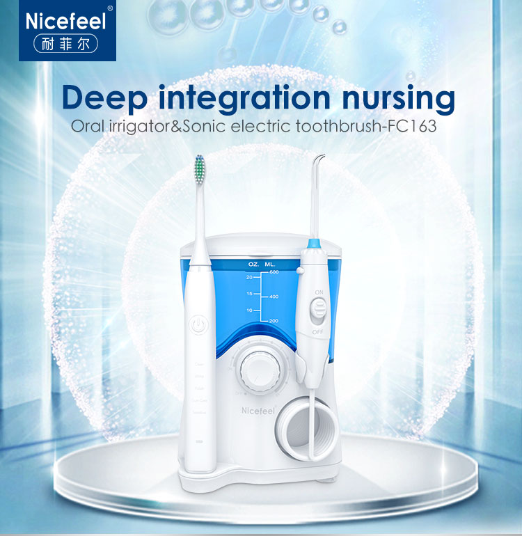 IPX4 Water Flosser Countertop ISO9001 Electric Water Flosser Toothbrush 2 In 1 Home