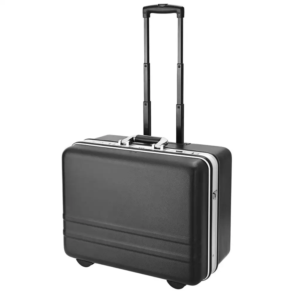 Aluminium Tool Case 2 Wheeled Toolbox Trolley for Electrician, Technicians and Plumbers Storage