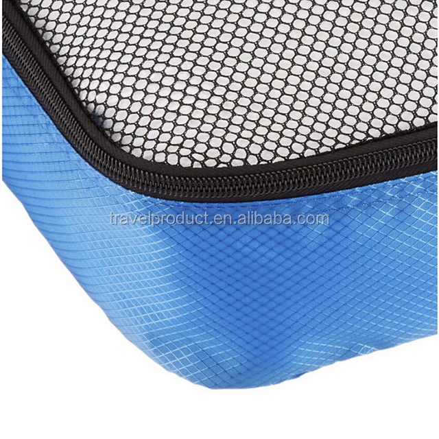 2pcs cubes d'emballage de voyage de compression étanches organisateur de voyage