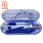 Teaching Compass Math Drafting Drawing Geometry Plastic Ruler Triangle Protractor Set