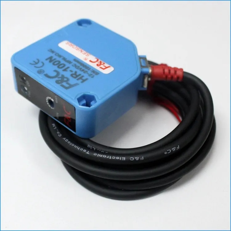 HR series diffuse optical sensor NPN 24V DC 1m plastic detector photoelectric sensor