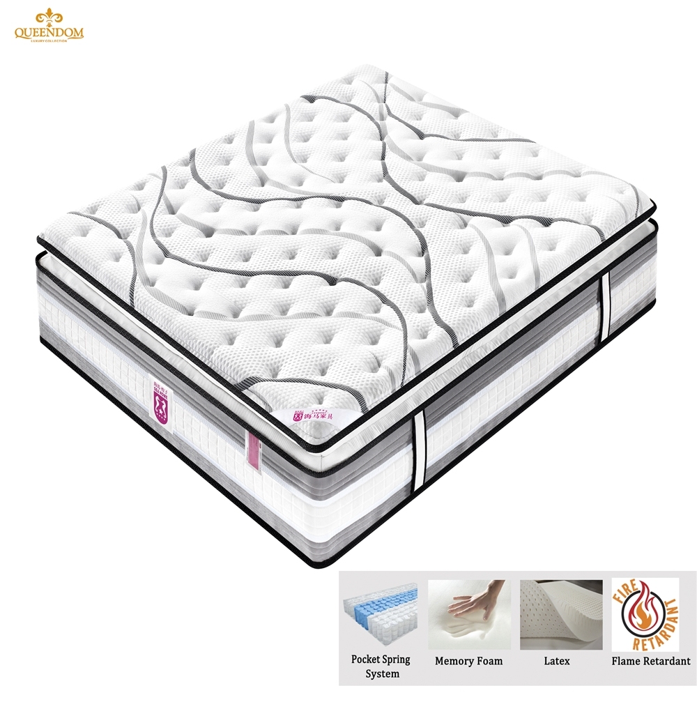 Hot selling Fireproof Hotel Mattresses Mattress Manufacturer roll up king size mattress