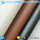 Knitted backing artificial upholstery faux water borne embossed leather roll