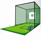 Portable indoor and outdoor practice and cage for training with high quality golf net