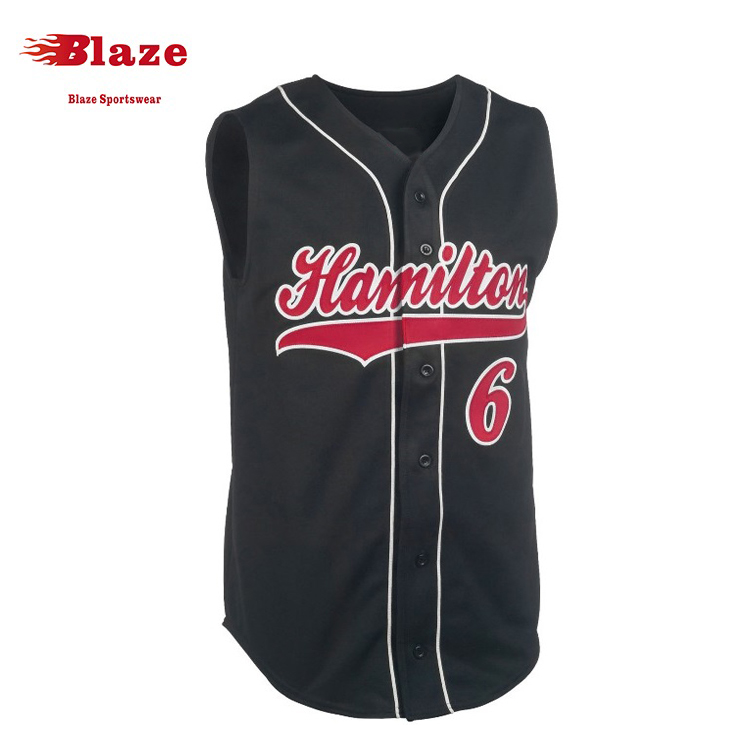 sleeveless baseball jersey wholesale