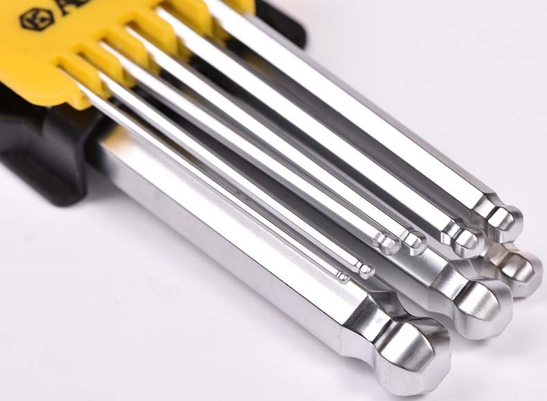 AK-7402 professional grade S2 steel hex key