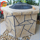 Popular warming MGO/ fiberstone garden fire pit