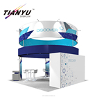 High quality portable trade show display system expo TV stand 6x6 size advertising exhibition booth