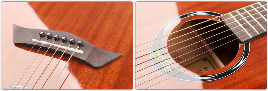 40 inch acoustic guitar sapele middle level wholesale price Deviser L-625-N