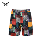 Latest design eco friendly stylish hawaiian fashion print beach shorts for man