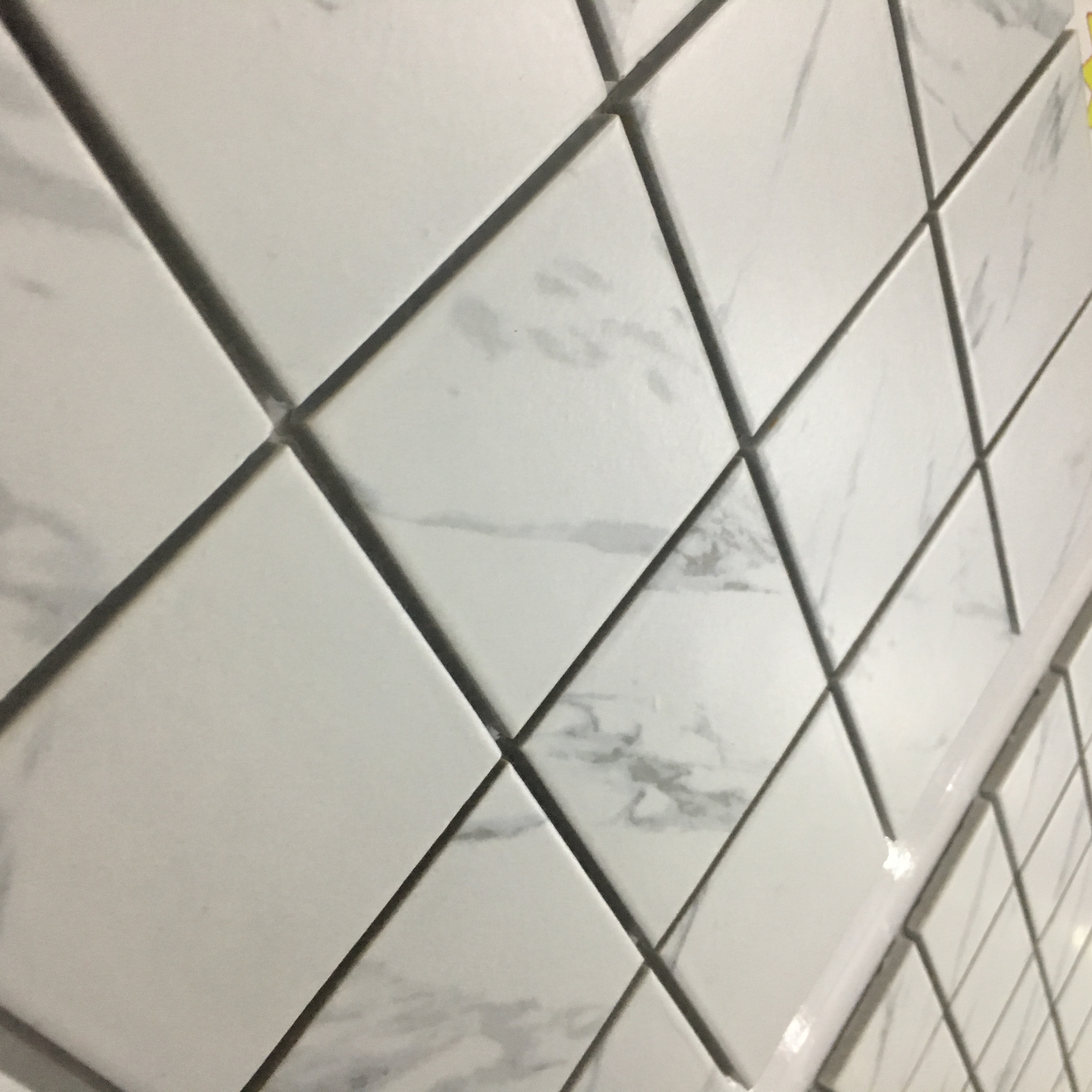 Baby Skin Matt Carrara White Ceramic Mosaic Tile For Hotel Marble Texture Mosaic Piece For Kitchen And Bathroom