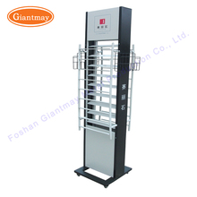 high quality double side metal porcelain tile display stands for showroom