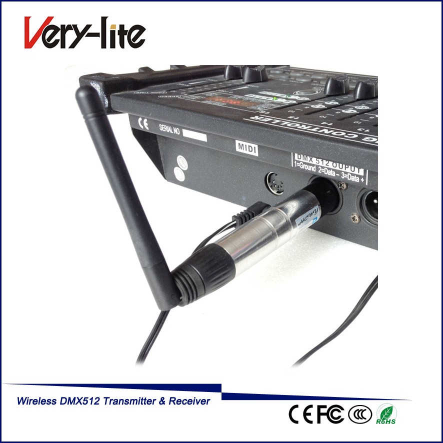 DMX512 8 stuks 1 x zender, 7 x ontvangerkit, 2,4 G ISM