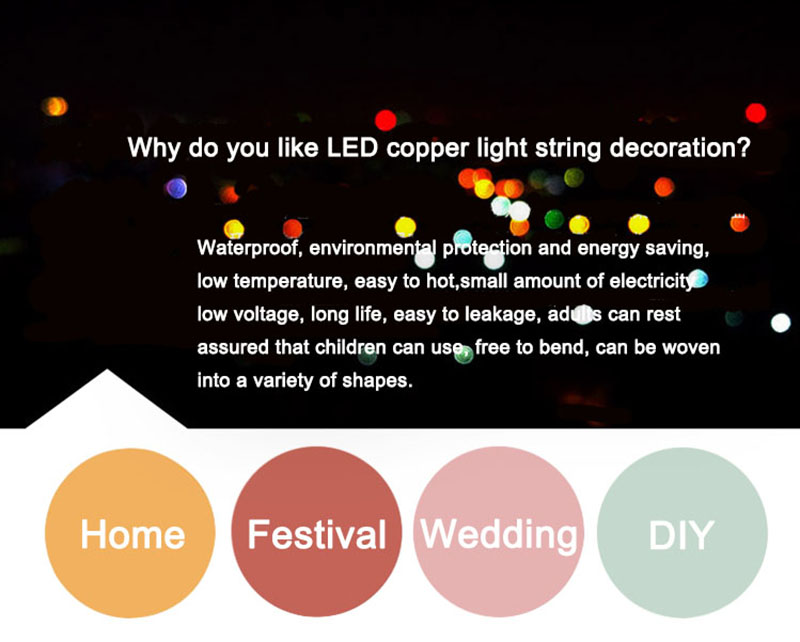 Hagood LED firework copper light waterproof IP65 holidays lighting led firework grand light