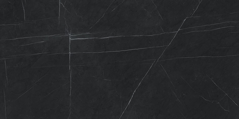 Non Slip Plaza Marble Design Porcelain Polished Ceramic Black Tile