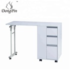 USA warehouse folding nail salon white manicure table