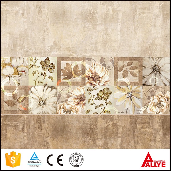 Flower design ceramic wall tile for dining room bangladesh tile price
