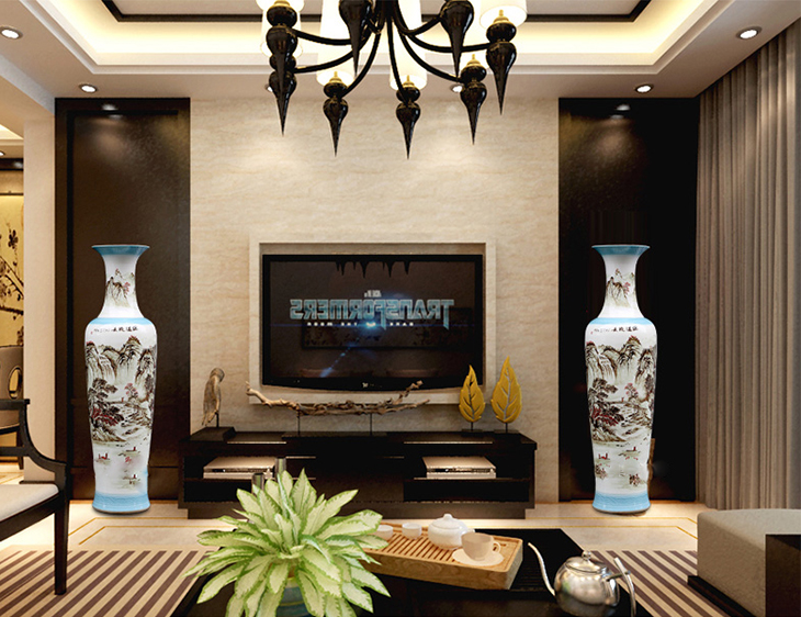 Mid -centry living room decoration floor vase giant ceramic large flower vase