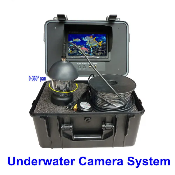 Underwater Fishing Camera with 20m cable Depth 360 Panning Rotative Camera 7Inch TFT LCD Monitor