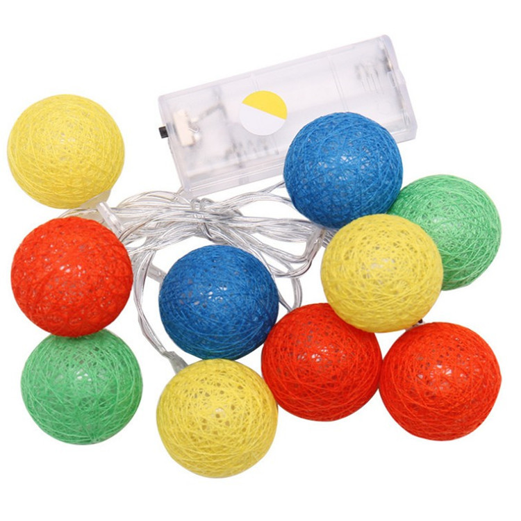 LED Cotton String Light Led Light Battery Operated For Christmas Indoor Decoration string lights