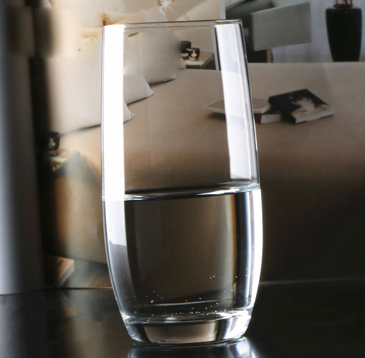 Lead Free Glass Water Cup Transparent Drinking Mug Straight Cup For Juice Milk Tea Coffee
