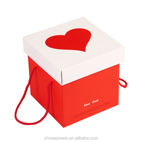fashionable heart type gift box packing wholesale gift boxes