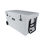 75L ice cooler box with wheel and trolley