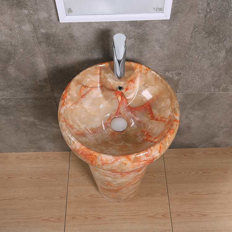 sanitary ware ceramic basin with pedestal marble pedestal basin free standing
