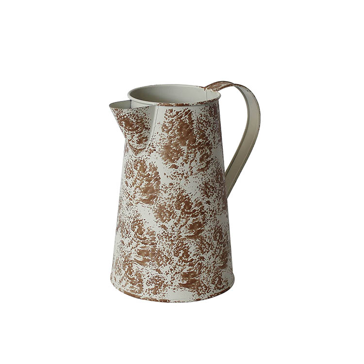 Home Decoration Metal Flower Pitcher Chic Jug Vase Kettle