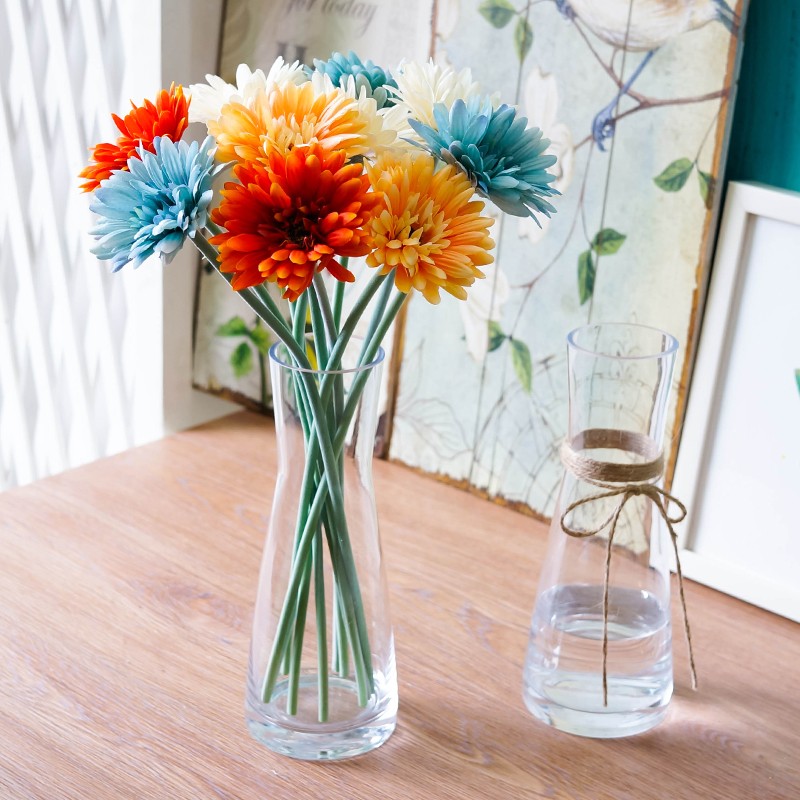 Flower Glass Vase Decorative vase Centerpiece For Home or Wedding.