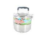 Stainless steel lunch box with olivary bubble gum or tattoo gum
